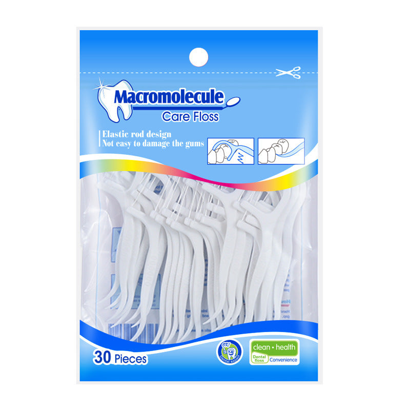 30 PCs zipper bagged floss stick polymer floss stick high tensile plastic floss stick - image 2