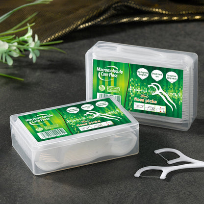 Cross-Border Gold Protection 30-Piece Square Box Round Floss Picks Custom Wholesale Disposable Toothpicks Dental Gift Dental Floss - image 3