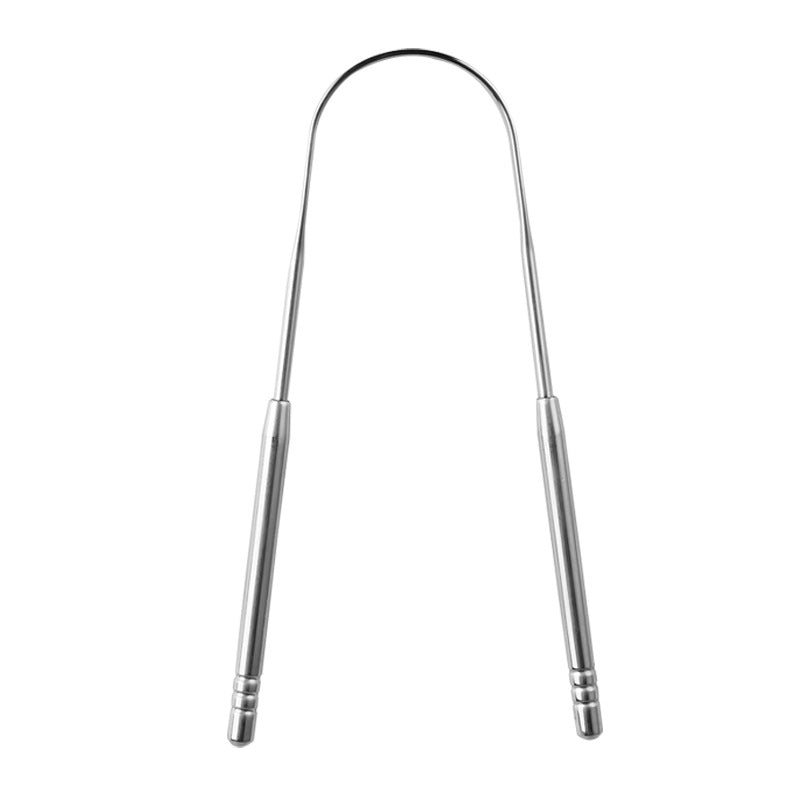 Stainless Steel Tongue Scraper Tongue Coating Cleaner Tongue Scraping Plate Tongue Coating Brush Oral Cleaning Tool suit - image 5