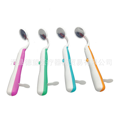 Dental Oral Mirror Oral Care LED Luminous Oral Mirror with Light Mouth Mirror Teeth Examination Mouth Mirror Dentist Mirror - image 1