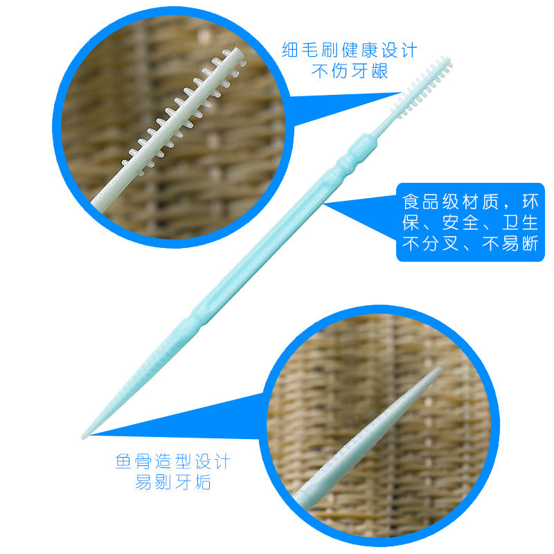 Tooth Point Boxed 1060 Toothpicks Wholesale Catering Department Store Double-Headed Toothpicks Ready-Made Fruit Toothpicks Supports Printing - image 4