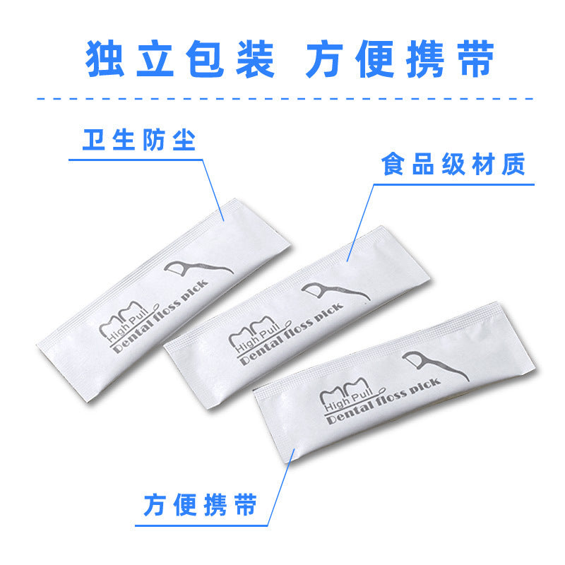 Spot Wholesale Dental Floss Disposable Individually Packaged 50 Boxes of Dental Floss Sticks Toothpick Line Individually Packaged Dental Floss Box - image 3