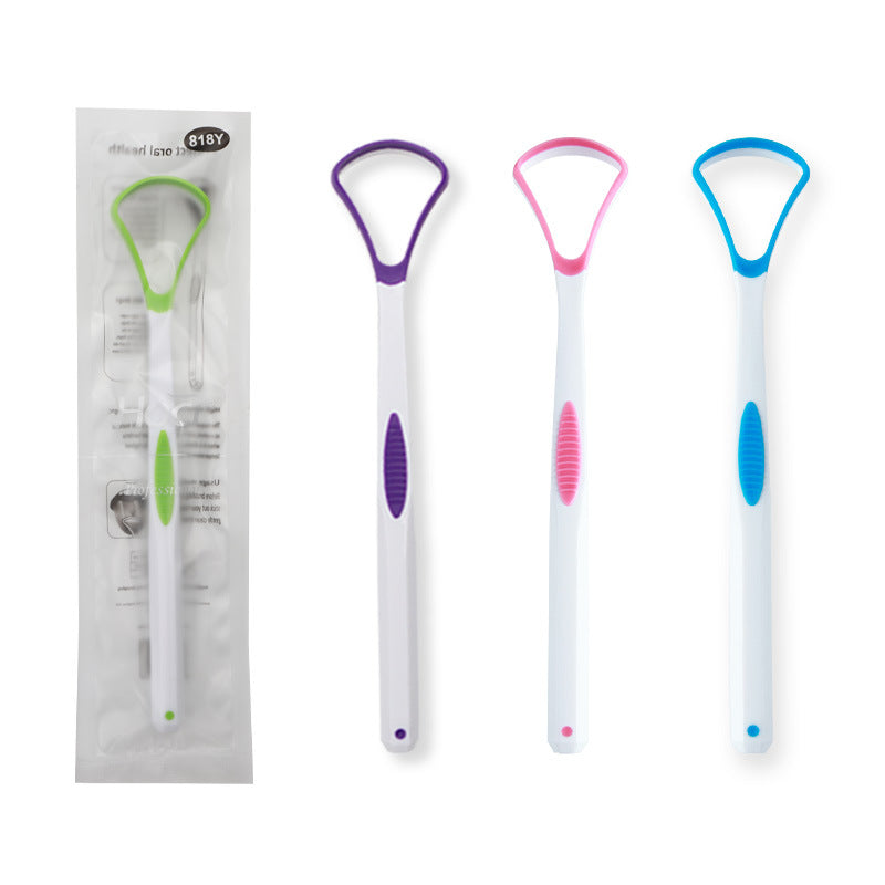 Tongue coating cleaning tongue scraper e-commerce hot picking tongue scraping cross-border tongue coating brush Silicone children adult tongue coating cleaning - image 5