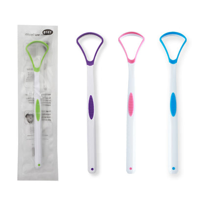 Tongue coating cleaning tongue scraper e-commerce hot picking tongue scraping cross-border tongue coating brush Silicone children adult tongue coating cleaning - image 5