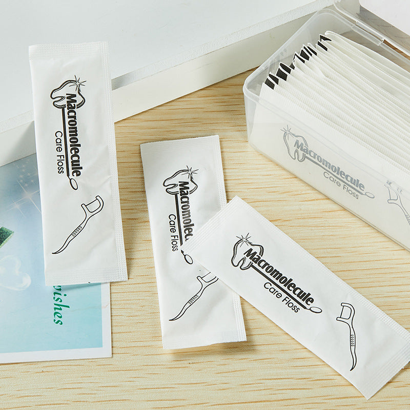 Floss stick in stock wholesale floss independent packaging hotel catering hospital disposable floss stick Toothpick line - image 4
