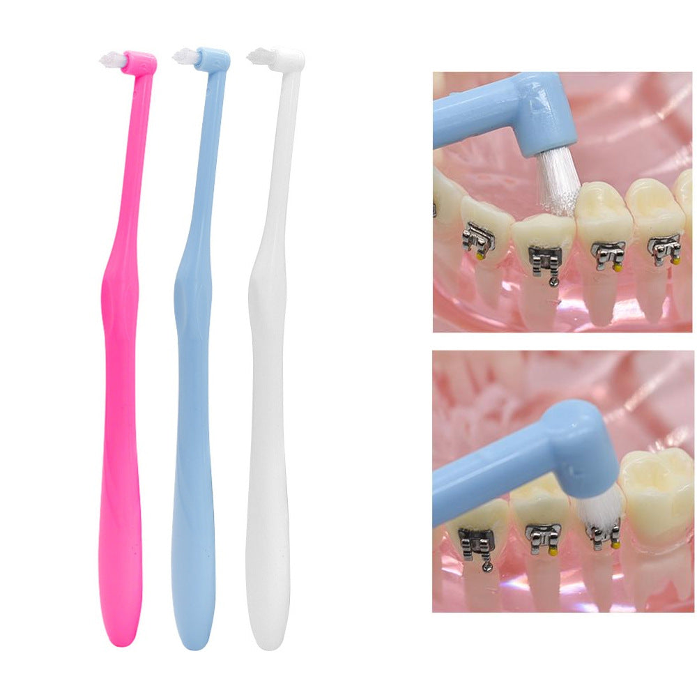 Oral Single-Beam Orthodontic Toothbrush, Suitable for Adults to Correct Teeth, Wear Braces, Wisdom Teeth, Soft-Bristled Toothbrush, Pet Toothbrush - image 2