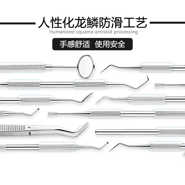 Dentist Tools Oral Care Set Stainless Steel Dental Utensils Tartar Remover Dentistry Professional - image 3