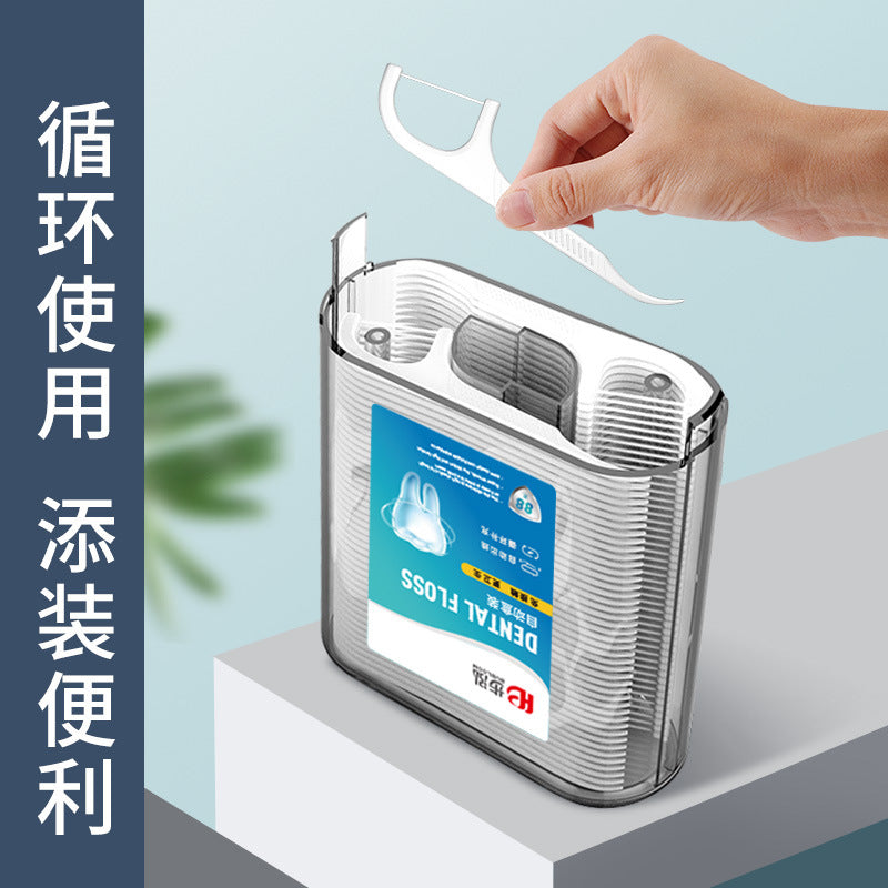 Buyhong Factory Rongqiao Dental Floss Manufacturer Wholesale Dental Floss Sticks Thin Sliding Thread High Tension Floss Sticks Home Full Box Orthodontics - image 2