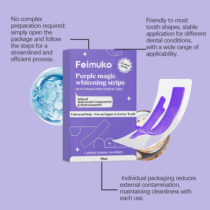 Purple Teeth Whitening Strips
