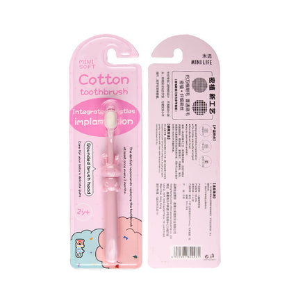 Rabbit children's ten thousand hair toothbrush cartoon single pack 2-10 years old baby soft hair toothbrush manufacturers - image 5