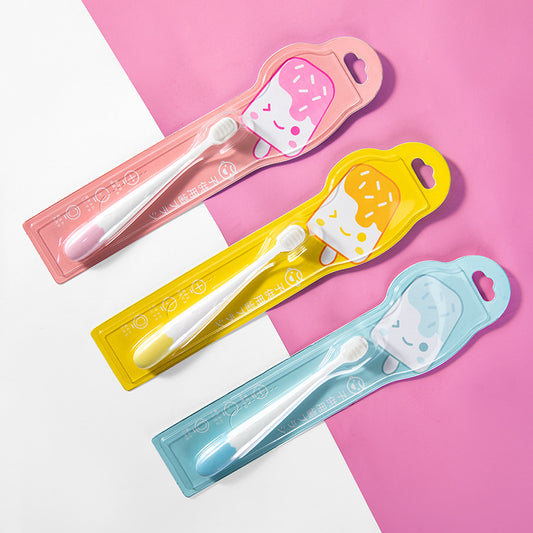 Cartoon Children's Toothbrush Single Pack Ten Thousand Soft Hair Toothbrush 2-10 Years Old Baby Toothbrush Baby Elephant Toothbrush Wholesale - image 2