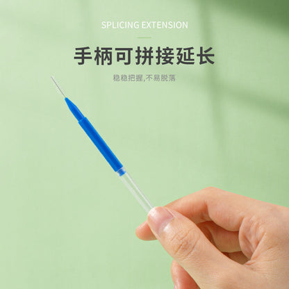 Medical cleaning I-shaped interdental brush interdental brush orthodontic toothbrush adult children soft hair interdental brush 30 - image 3