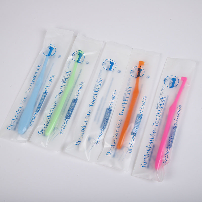 Hot Selling Orthodontic Toothbrush Single Bundle Brush Small Pointed Toothbrush Tooth Correction Braces Soft Bristles Cleaning Gap Brush - image 4