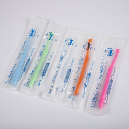 Hot Selling Orthodontic Toothbrush Single Bundle Brush Small Pointed Toothbrush Tooth Correction Braces Soft Bristles Cleaning Gap Brush - image 4