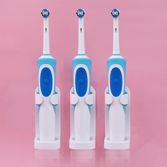 Electric Toothbrush Holder Adhesive Wall-Mounted Punch-Free Creative Simple Toothbrush Base Storage Shelf Storage Rack - image 2