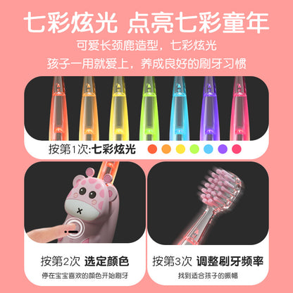 Lazy Beibei Intelligent Ultrasonic Electric Children's Toothbrush 2-12 Years Old Baby DuPont Soft Hair - image 3