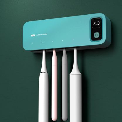 Toothbrush Sterilizer Uv Disinfection Box Sterilization Automatic Drying Electric Bathroom Rack Wall Hanging No Punching - image 2