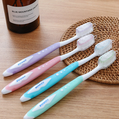 COBOR Cobell American Toothbrush Superfine Soft Hair Gingival Protection Adult Toothbrush 12 Family Travel Pack - image 3