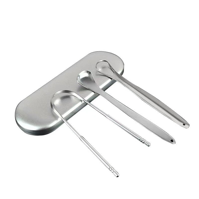 Stainless Steel 304 Tongue Scraper Cleaning Oral Tool Tongue Coating Cleaner Adult Halitosis U-shaped Tongue Scraper - image 5