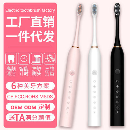 Cross-border portable dental scaler automatic adult children female ultrasonic electric toothbrush charging travel - image 1