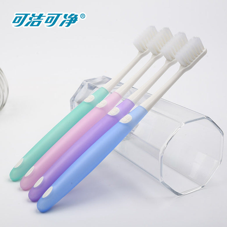 Sanxiao Clean K317F Toothbrush Feather Soft Ultra-Fine Soft Bristle Toothbrush Couple Adult Wholesale 2 Pack - image 2