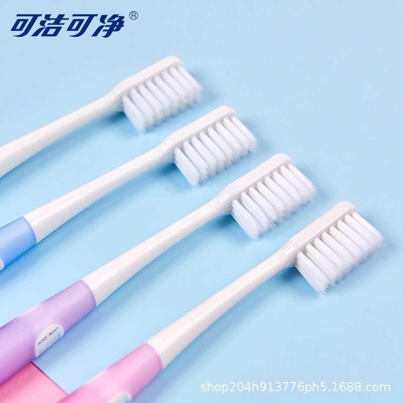 Sanxiao Clean K317F Toothbrush Feather Soft Ultra-Fine Soft Bristle Toothbrush Couple Adult Wholesale 2 Pack - image 3