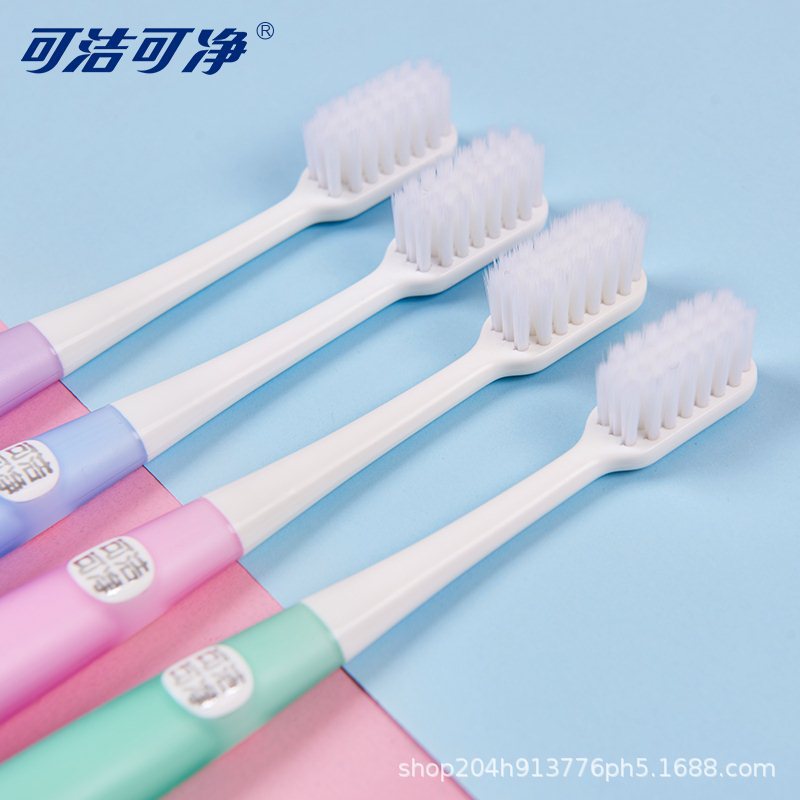 Sanxiao Clean K317F Toothbrush Feather Soft Ultra-Fine Soft Bristle Toothbrush Couple Adult Wholesale 2 Pack - image 4