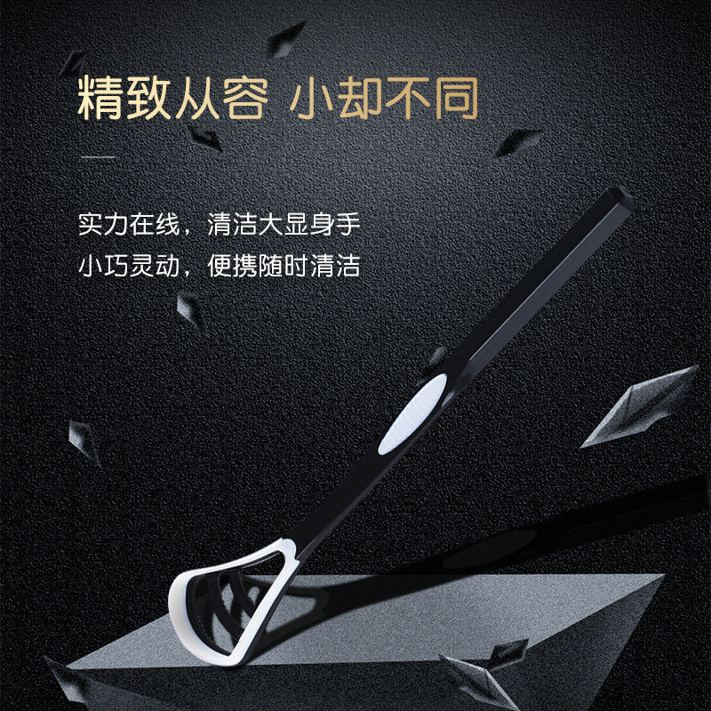 Tongue Brush Silicone Tongue Scraper Tongue Coating Cleaner Tongue Coating Brush Tongue Scraper Oral Care Independent Package - image 2