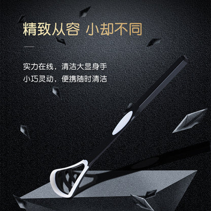 Tongue Brush Silicone Tongue Scraper Tongue Coating Cleaner Tongue Coating Brush Tongue Scraper Oral Care Independent Package - image 2