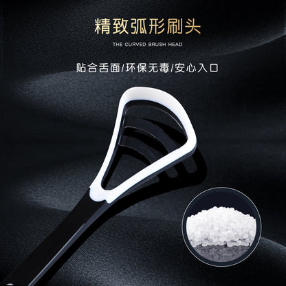 Tongue Brush Silicone Tongue Scraper Tongue Coating Cleaner Tongue Coating Brush Tongue Scraper Oral Care Independent Package - image 3