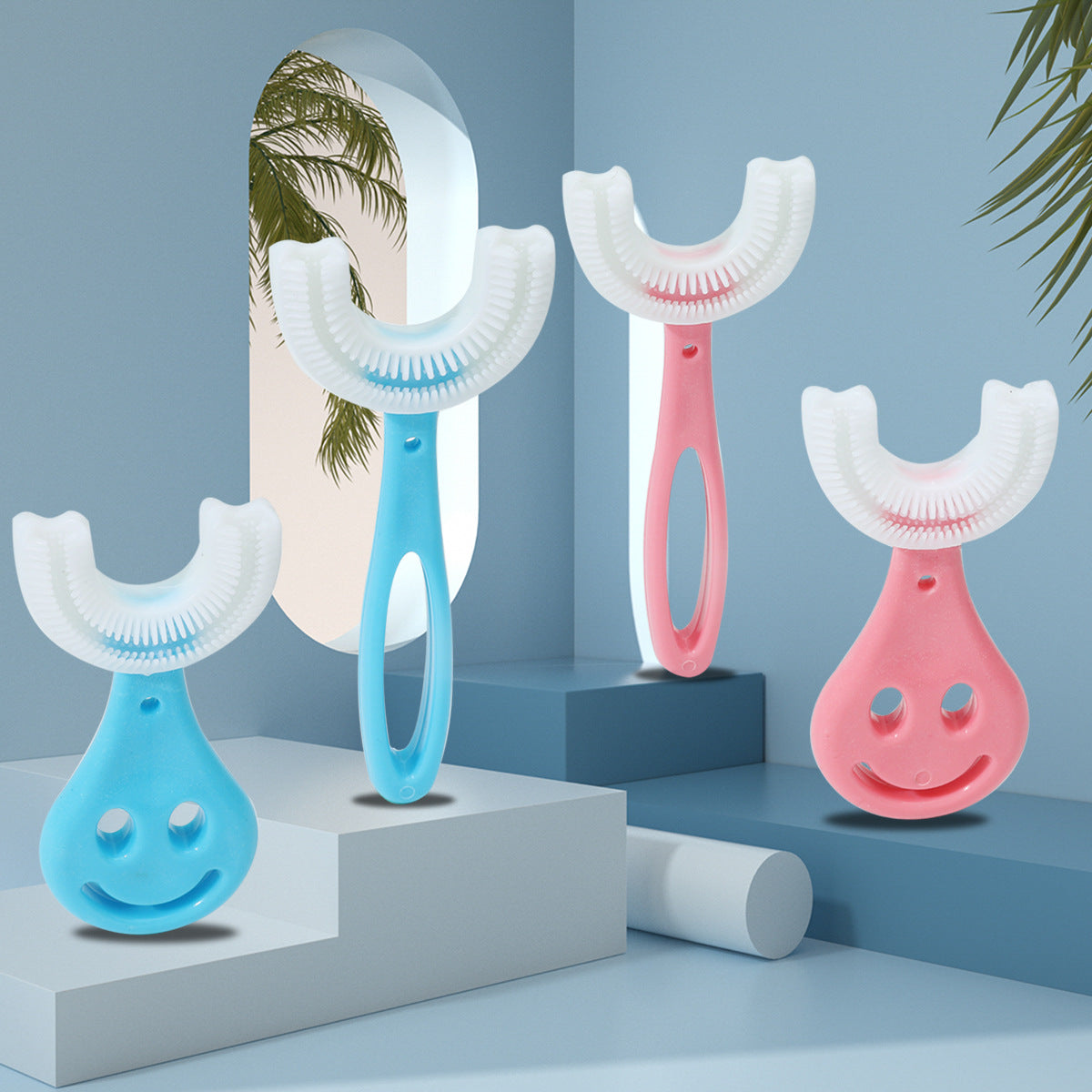 Children's U-Shaped Toothbrush, Infant Silicone Toothbrush, Soft-Bristled Toothbrush Wholesale Manufacturer, Cross-Border E-Commerce, Toothbrush Factory - image 2