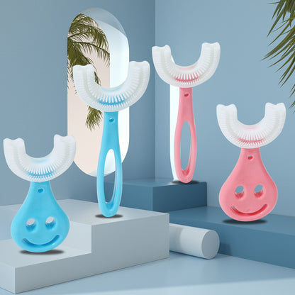Children's U-Shaped Toothbrush, Infant Silicone Toothbrush, Soft-Bristled Toothbrush Wholesale Manufacturer, Cross-Border E-Commerce, Toothbrush Factory - image 2