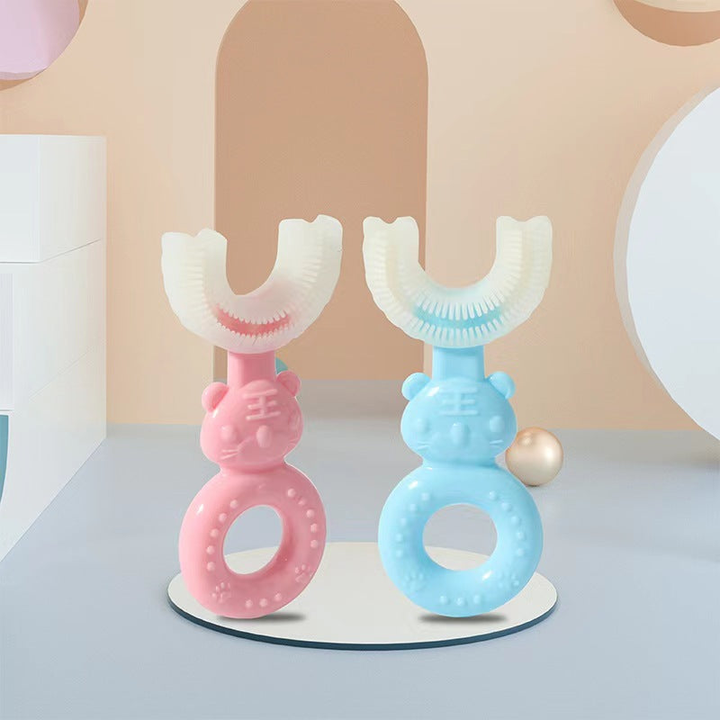 Children's U-Shaped Toothbrush, Infant Silicone Toothbrush, Soft-Bristled Toothbrush Wholesale Manufacturer, Cross-Border E-Commerce, Toothbrush Factory - image 4
