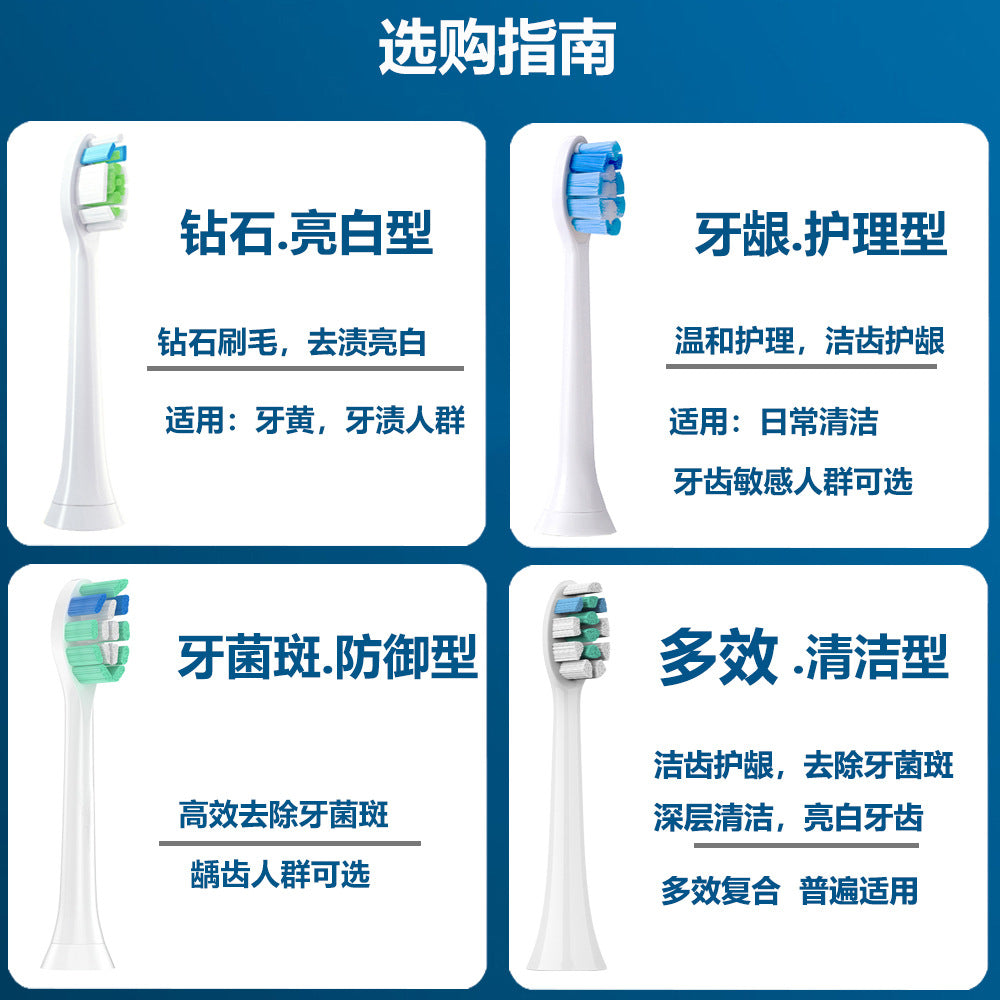Fit with Feely. Pu brush head Phili p.s HX6730 HX9352 electric toothbrush head replacement head - image 5