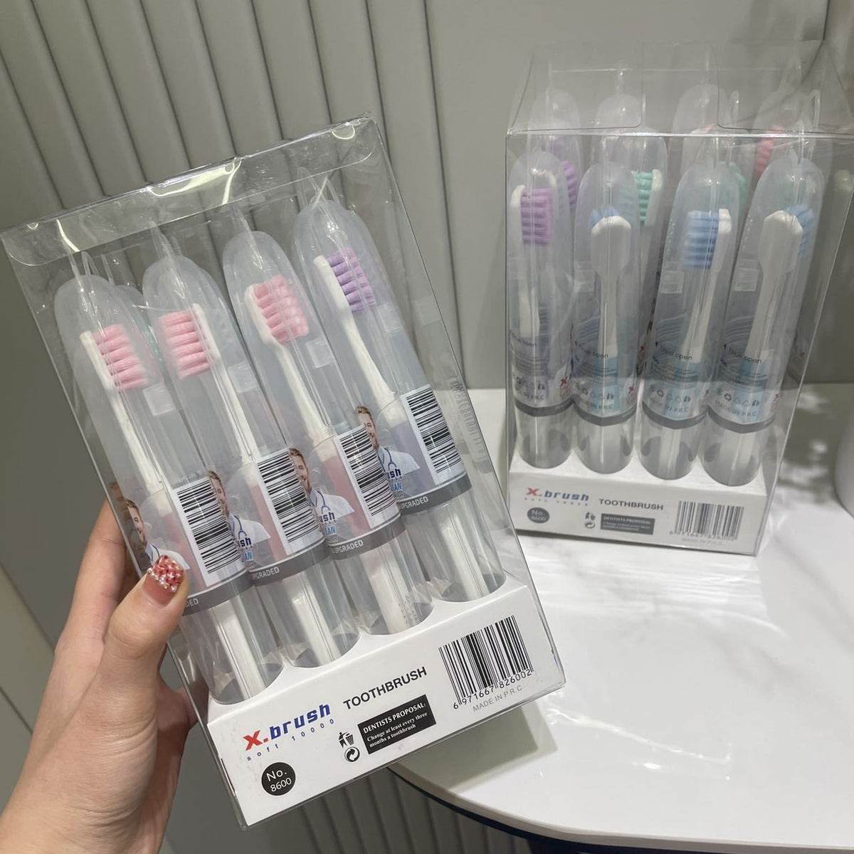 American X-brush super soft toothbrush 12 independent packaging adult fine hair soft hair high-end travel toothbrush wholesale - image 2