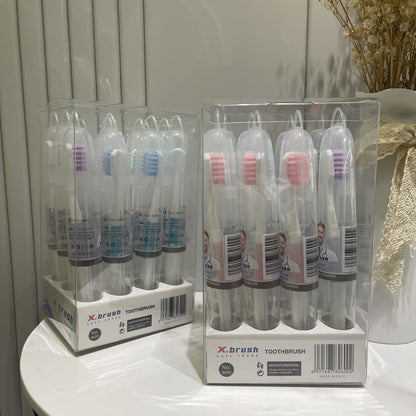 American X-brush super soft toothbrush 12 independent packaging adult fine hair soft hair high-end travel toothbrush wholesale - image 3