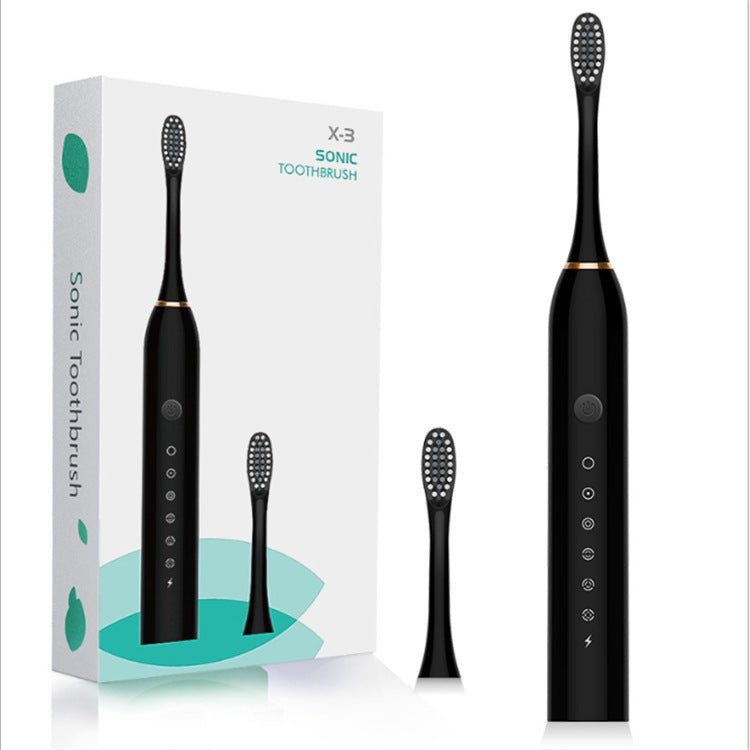 Ultrasonic Electric Toothbrush Rechargeable Brush Head Household Soft-Bristle Waterproof Children's Adult Universal Men's and Women's Fully Automatic - image 3
