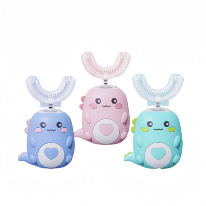 Children's electric toothbrush U-shaped baby soft fine hair 2-6-12 years old dental care silicone brush head manufacturers wholesale - image 5