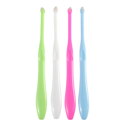 Single-head single-bundle toothbrush single-hole brush non-slip brush handle color orthodontic toothbrush orthodontic Special - image 1