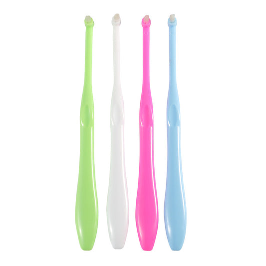 Single-head single-bundle toothbrush single-hole brush non-slip brush handle color orthodontic toothbrush orthodontic Special - image 1
