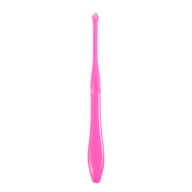 Single-head single-bundle toothbrush single-hole brush non-slip brush handle color orthodontic toothbrush orthodontic Special - image 3