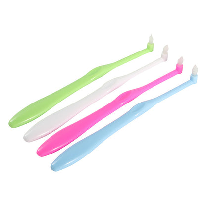 Single-head single-bundle toothbrush single-hole brush non-slip brush handle color orthodontic toothbrush orthodontic Special - image 5