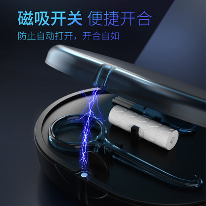 New product magnetic absorption self-contained mirror storage braces Box Portable out of the essential double-layer retainer tooth box - image 4