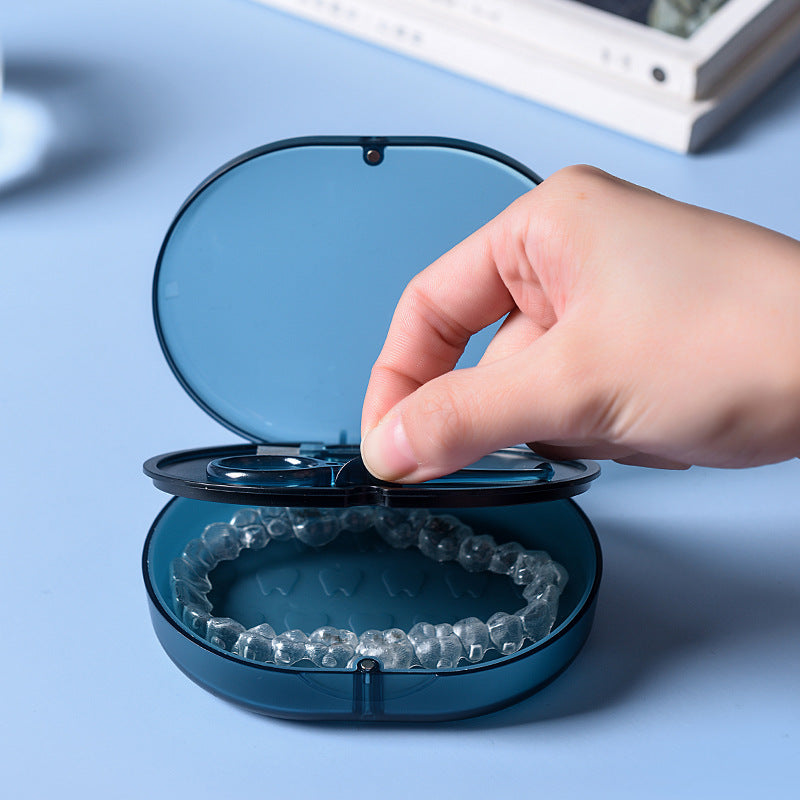 New Magnetic Suction with Mirror Storage Braces Box, Portable and Essential Double-Layer Retainer Tooth Box When Going Out - image 3