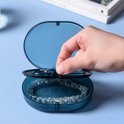New Magnetic Suction with Mirror Storage Braces Box, Portable and Essential Double-Layer Retainer Tooth Box When Going Out - image 3