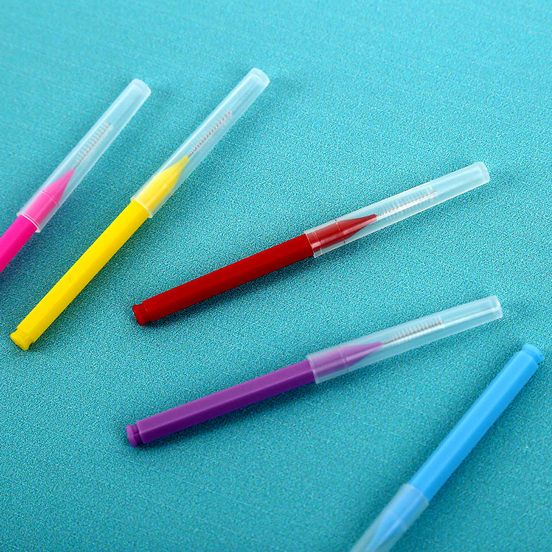 Factory spot pencil interdental brush oral care interdental brush orthodontic special interdental brush cross-border interdental brush - image 3