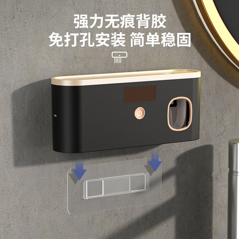 USB Ultraviolet Sterilization Toothbrush Holder Wall-Mounted Toothbrush Cup Toothbrush Storage Box Storage Rack Smart Sterilizer - image 4