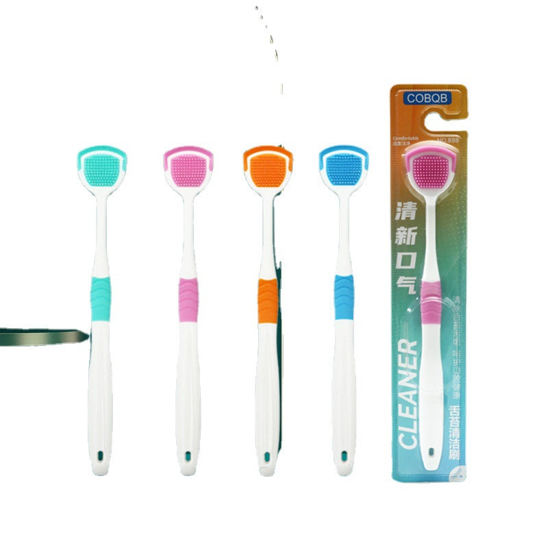 Tongue Cleaner, Tongue Scraper, Multifunctional Silicone Tongue Scraper, Dual-Effect Tongue Coating Cleaning Brush, Cross-Border Manufacturer - image 5