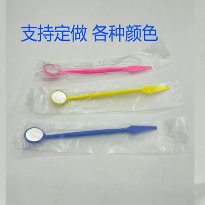 Disposable Mouth Mirror, Colorfulful Plastic Mouth Mirror, False Eyelash Inspection Mirror, Dental Mirror, Life Oral Care Mirror - image 2