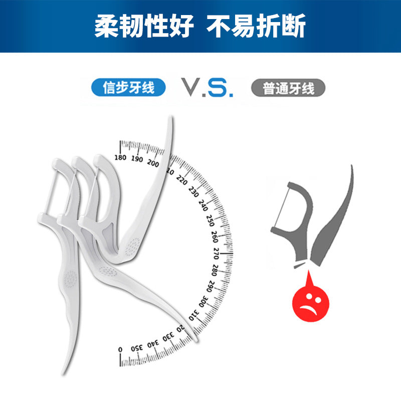 Manufacturer Xinbu Dental Floss Boxed Dental Floss Stick Disposable Household Ultra-Fine Dental Floss Spot Wholesale - image 4